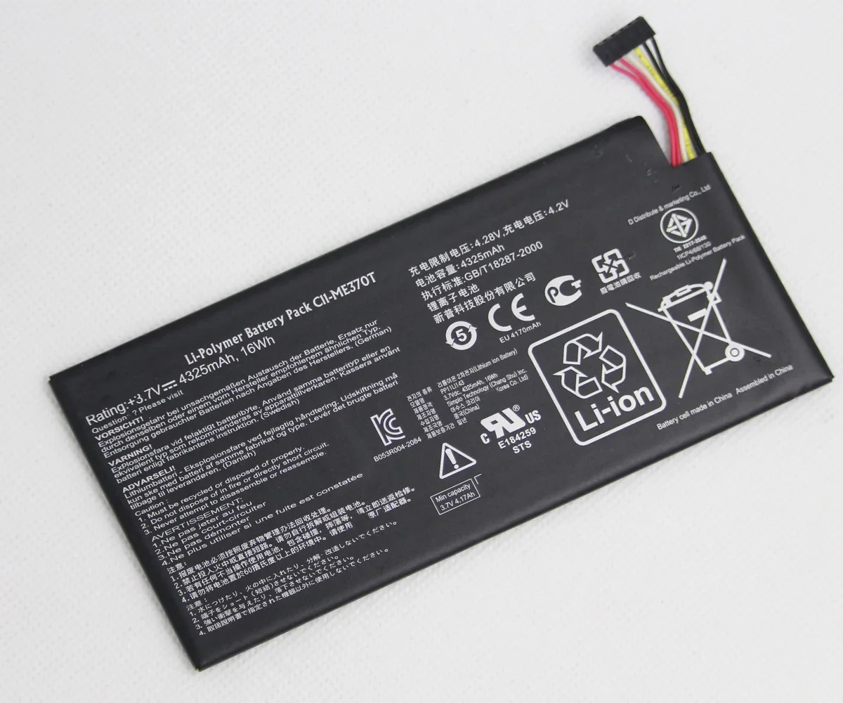 ISUNOO Original Quality Battery C11-ME370T / C11 ME370T For Asus Google Nexus 7 for MeMo Pad ME172V 3.75V 16WH