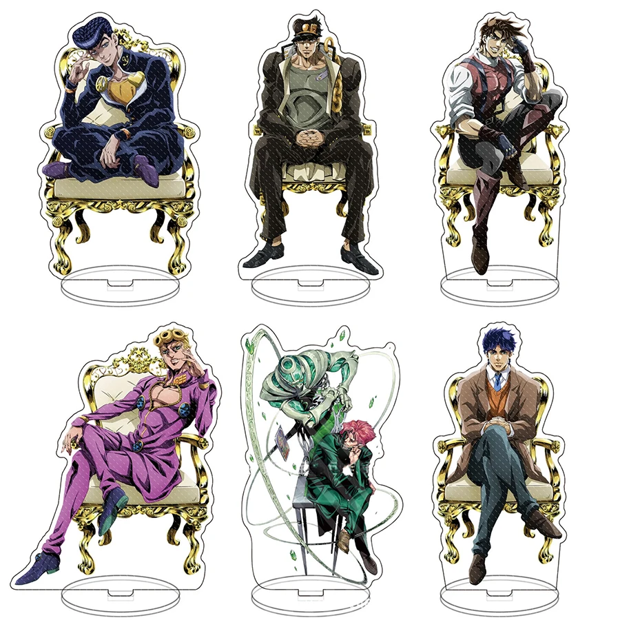 Anime Figure JoJo Bizarre Adventure Cute Cosplay acrilico Stand Model Plate Desk Decor Standing Sign Figures for Friends Gifts