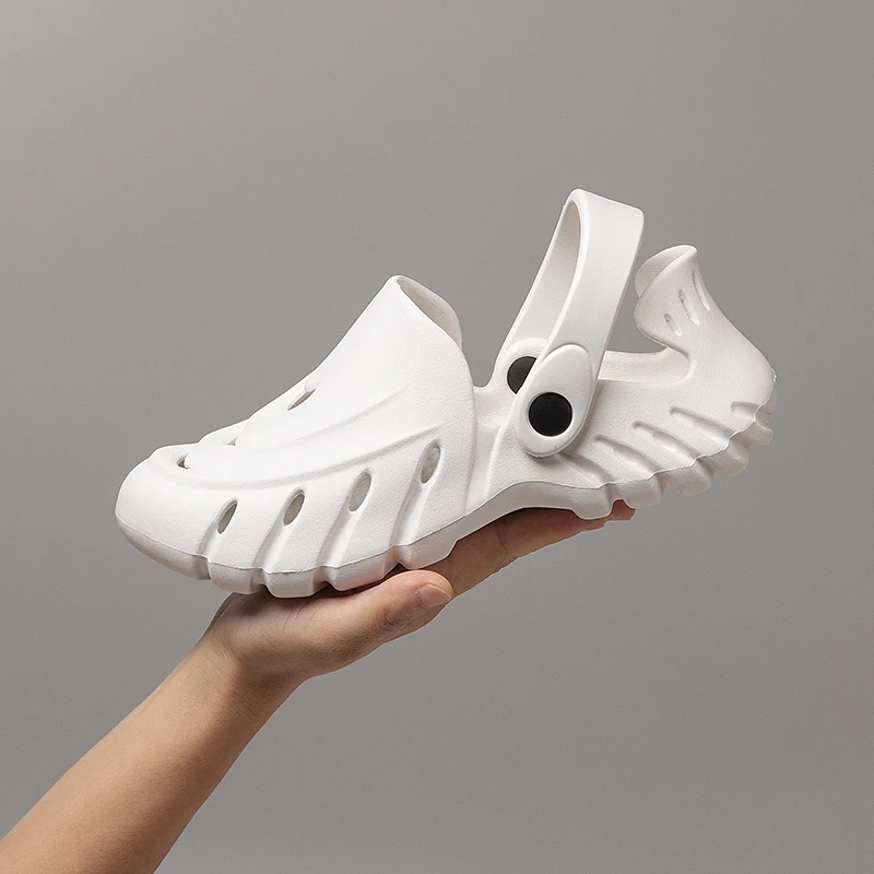 

2025 мужские пляжные уличные сандалии, летняя обувь цвета морской волны, тапочки, нескользящая садовая повседневная обувь, обувь для шеф-повара, обувь для медсестры и врача, шлепанцы