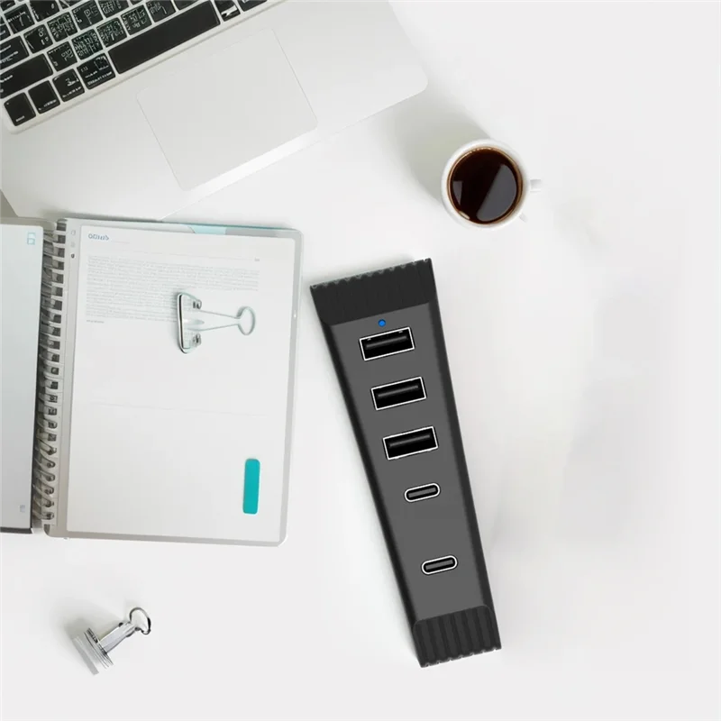 

【Быстрая продажа】5 портов USB-концентратор USB-разветвитель-расширитель 3 USB + 1 порт типа C + 1 Type-C 3.1 для PS5 Slim