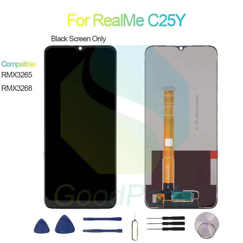 For RealMe C25Y Screen Display Replacement 1600*720 RMX3265, RMX3268 C25Y LCD Touch Digitizer