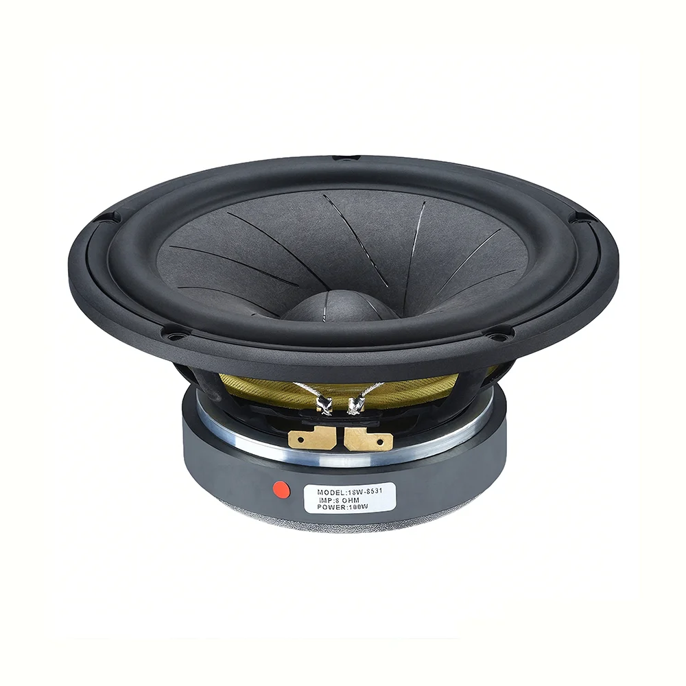 Gliymeus 6.5 Inch Midrange Woofer HIFI Audio Loudspeaker 150W Power Cast Aluminum Frame for Bookshelf Speaker DIY Modification