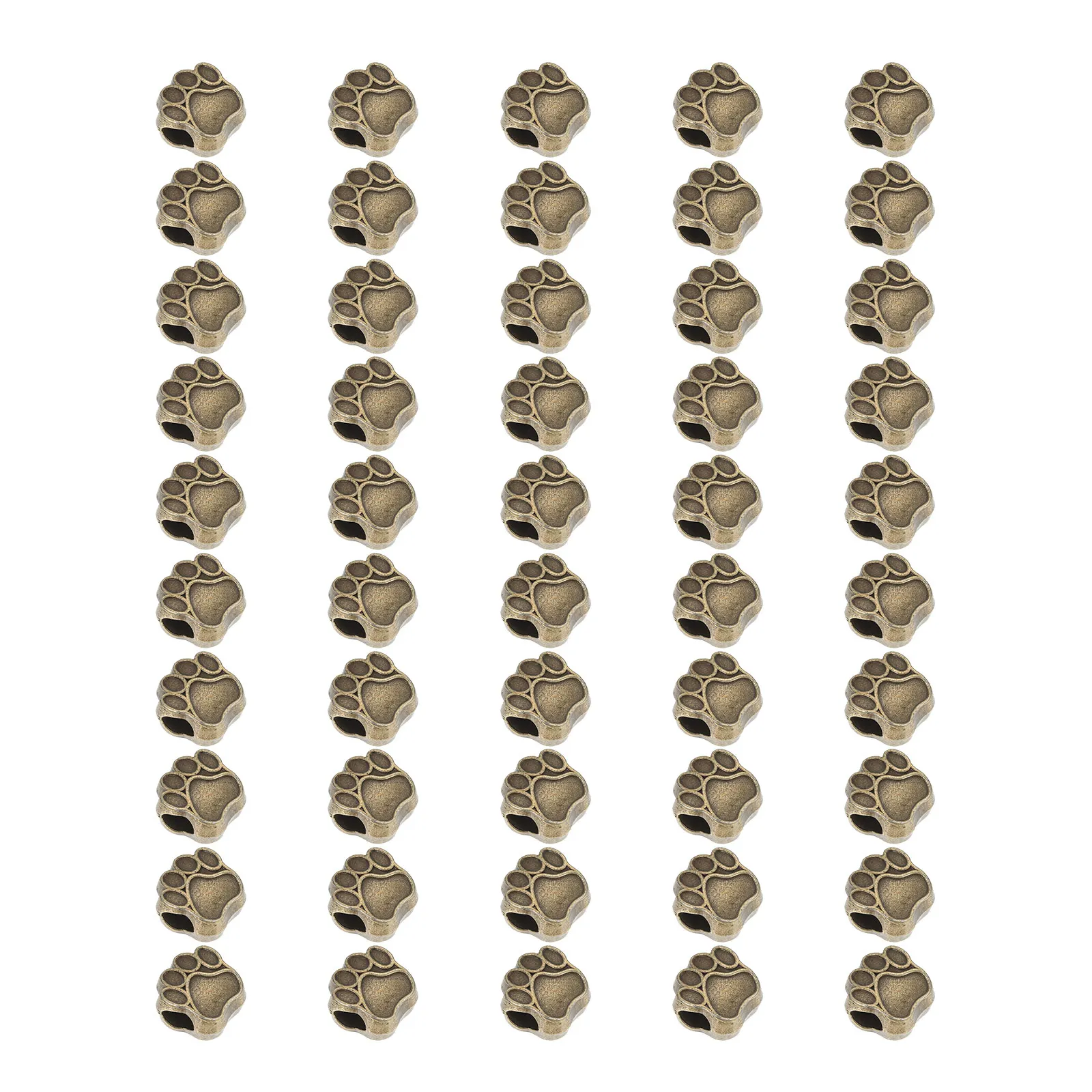 

50 Pcs Retro Zinc Alloy Jewelry Accessories Spacer Beads for Bracelets Making Loose Spacers Charms