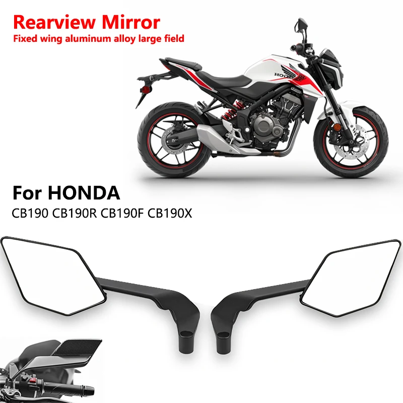 

For HONDA CB190 CB190R CB190F CB190X Motorcycle Wing Mirrors Rearview Rotating NEW Rearview Side Mirror