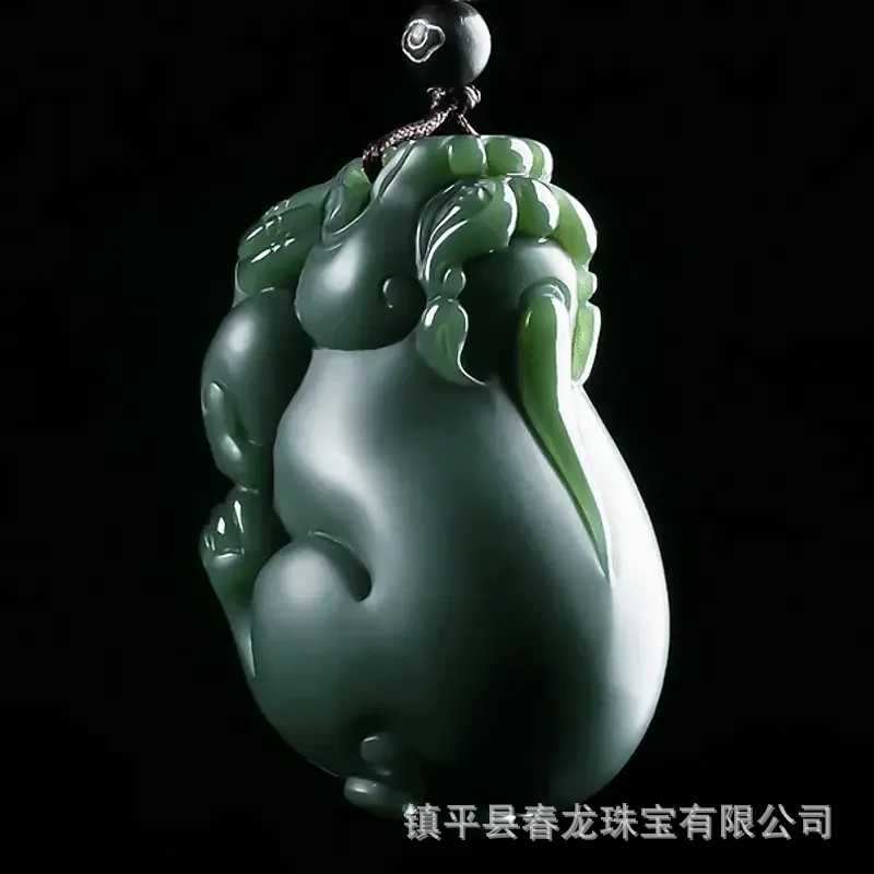 Hetian Jade Pixiu Men, Fine Quality Jadeite Pendant