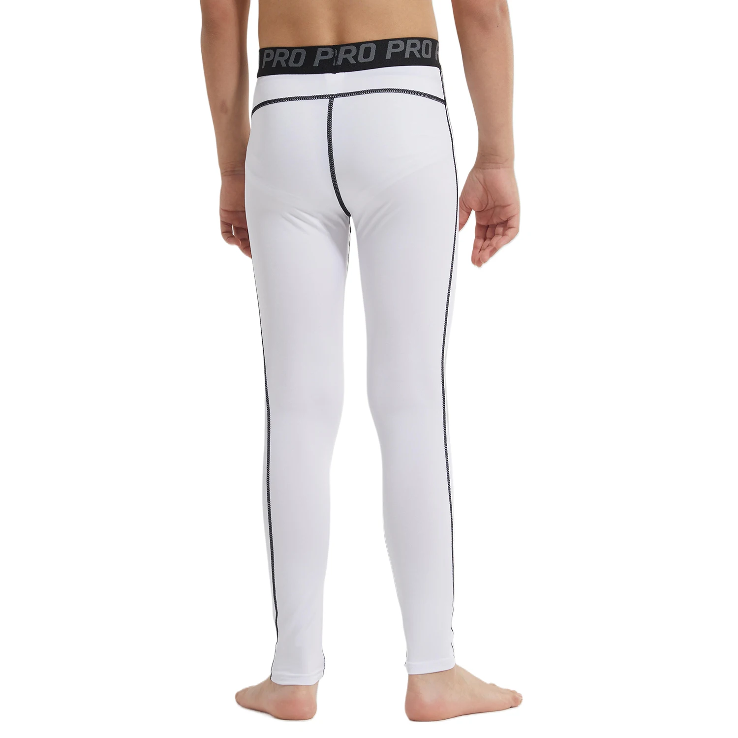 Boys Compression Pants Youth Boy’s Compression Leggings Tights Athletic Base Layer Under Pants for Football Basketball Sports