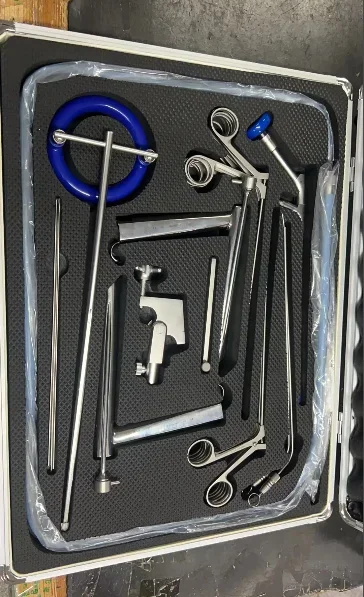 Side View Rigid ENT Laryngoscope Self-retaining Throat Examination  Set Otorhinolaryngology Medical Diagnostic