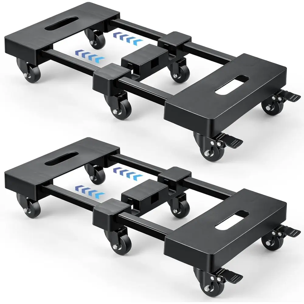 

Expandable 6-Wheel Furniture Dolly, Adjustable 24-12in Movers, Heavy Duty 1600lbs Capacity, 2-Pack