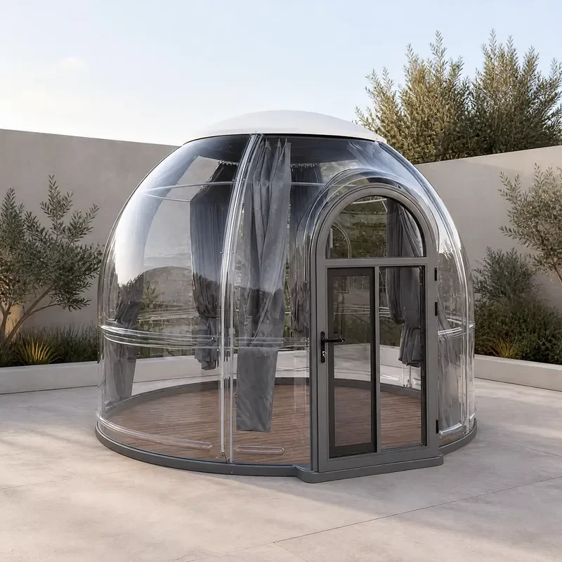 CE Certification Modern Glamping Dome Steel Structure Dome Tent for Hotel Resort & Outdoor Vacation Site