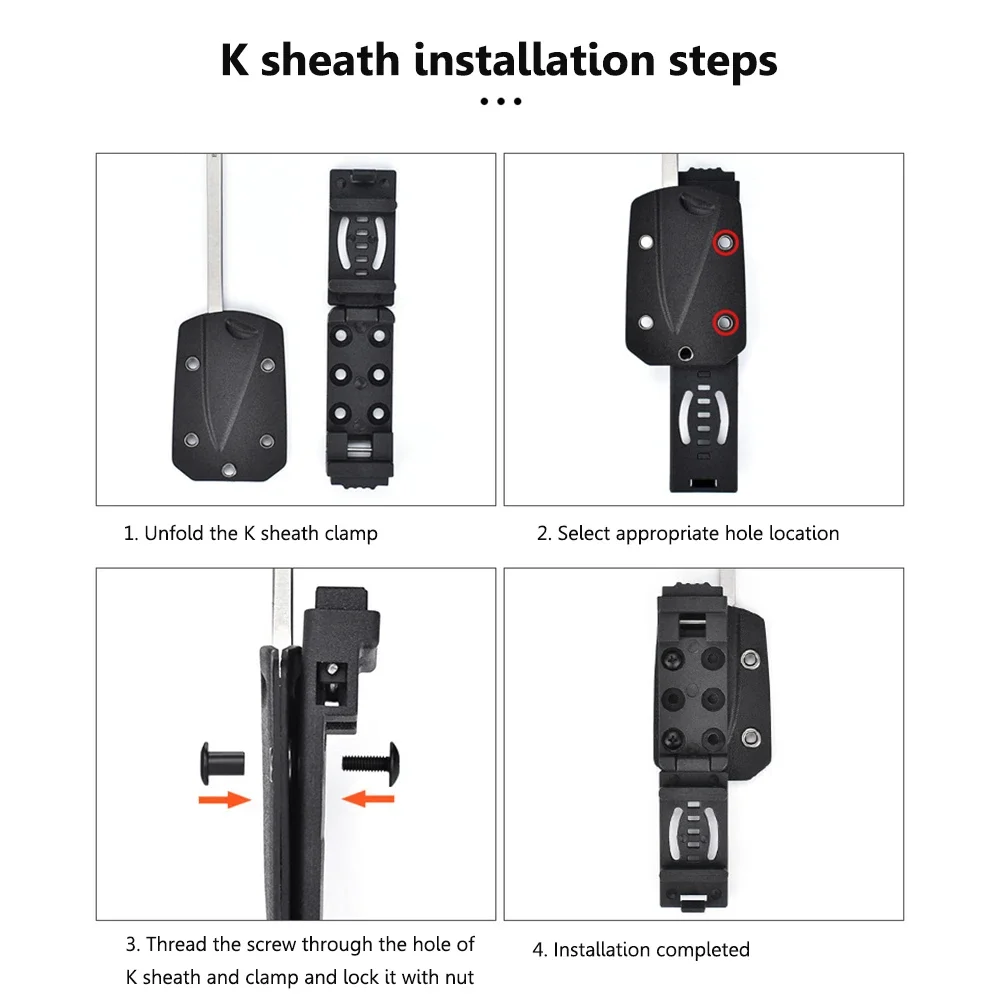 1-3 Stück Tek Lok Outdoor EDC Werkzeuge Camping Reise Gürtelschlaufen Gürtelschnallen Clip für Messer Kydex Scheide/Holster Campingausrüstung – Detail 13