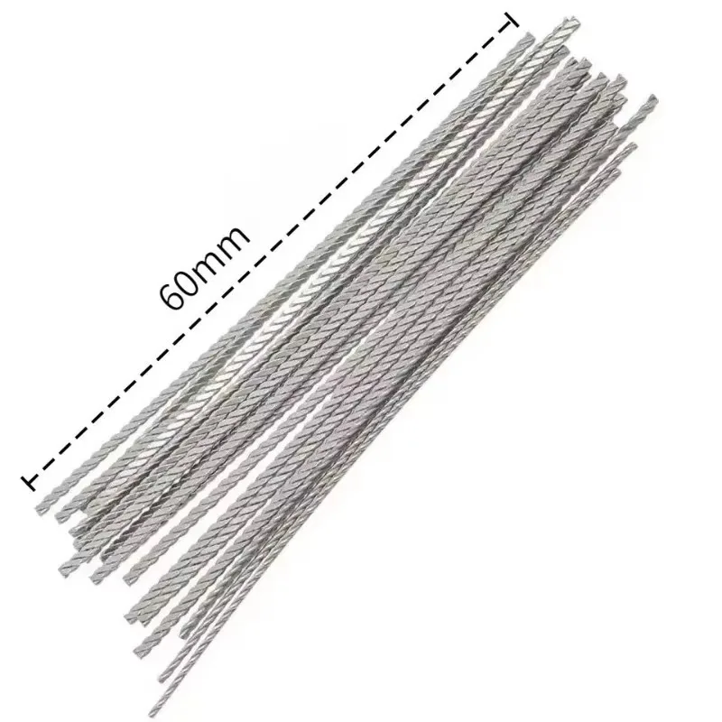 30Pcs Dental Implant Connector Stainless Wire for Overdenture MU Impant Wire can be Welded or Bonded MU Wire Strengthener
