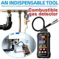 ANENG GN806 Combustible Gas Detector Professiona Analyzer 9999PPM 20% LEL Combustible Natural Tester LCD Screen Sound Light Alar
