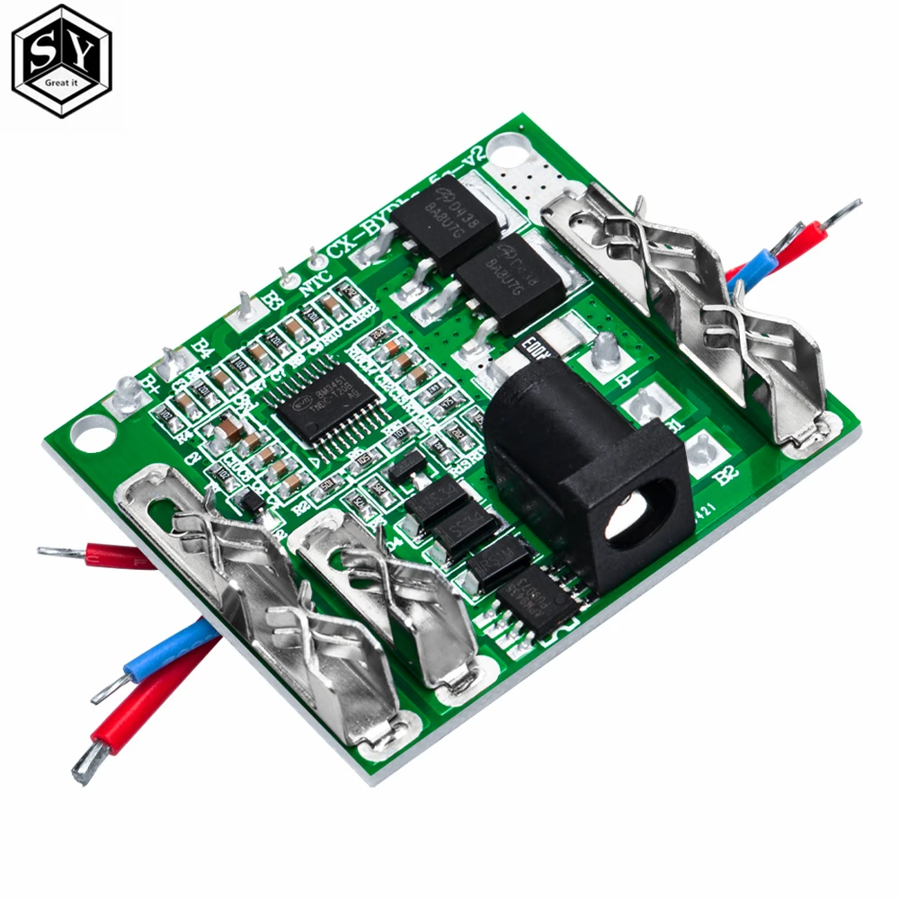 5S 18V 21V 20A Battery Charging Protection Board Li-Ion Lithium Battery Pack Protection Circuit Board BMS Module For Power Tools