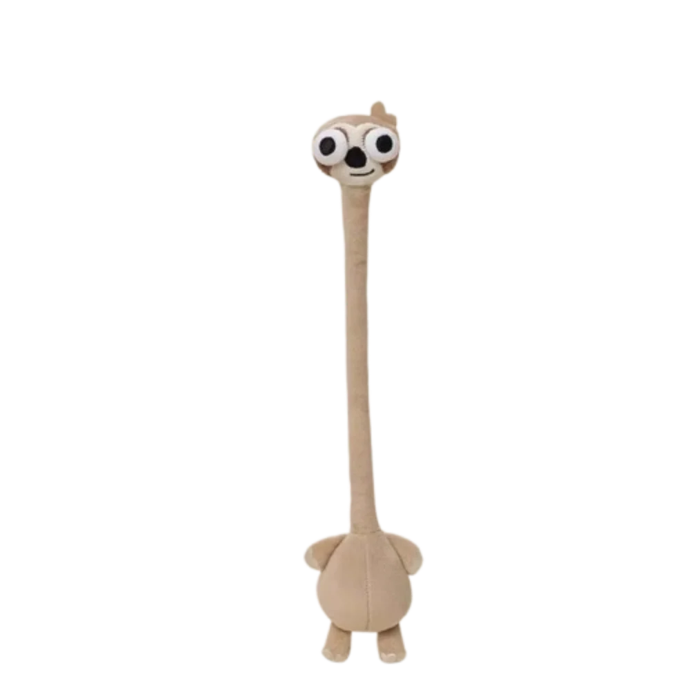 Lustiges Design Langhalsiges Huhn Plüsch-Schlüsselanhänger Weiße Farbe Niedlicher Giraffen-Taschenanhänger 40CM Kreatives Geschenk