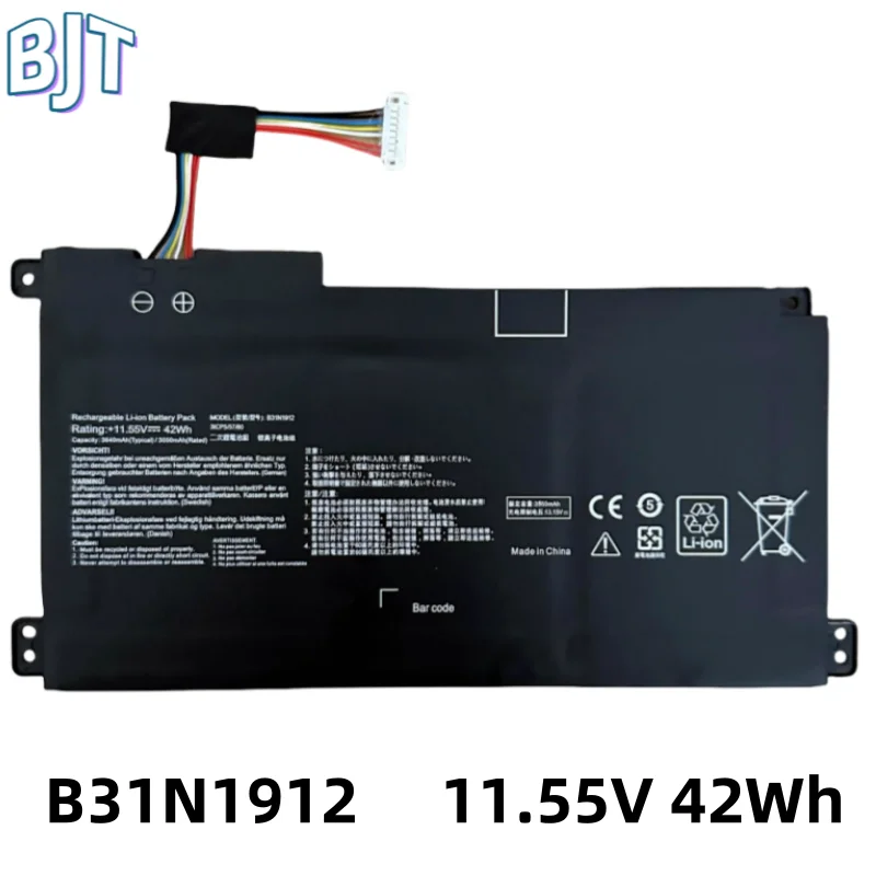 

11.55V 42WH C31N1912 B31N1912 Laptop Battery Notebook For ASUS VivoBook 14 E410MA-EK018TS EK026TS BV162T F414MA E510MA Series