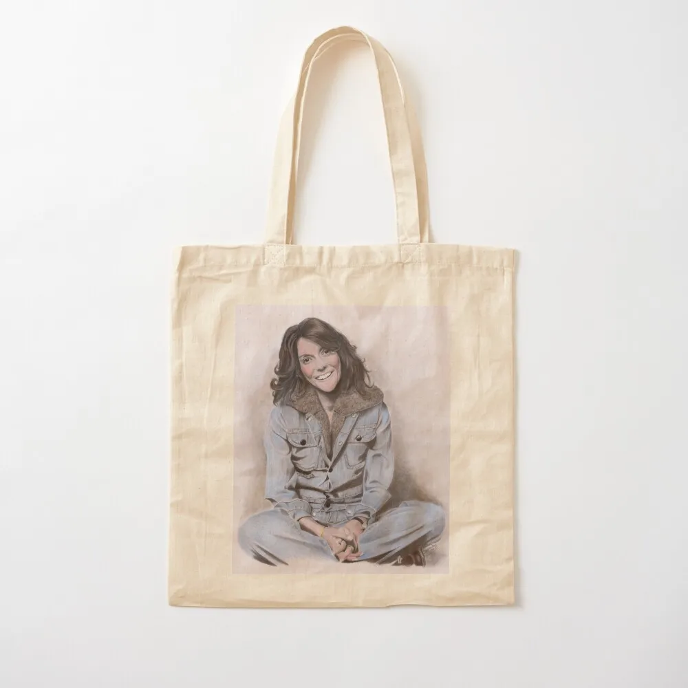 Karen Carpenter Tinted Graphite Drawing Tote Bag Handbags women Women's bag Canvas Tote Bag