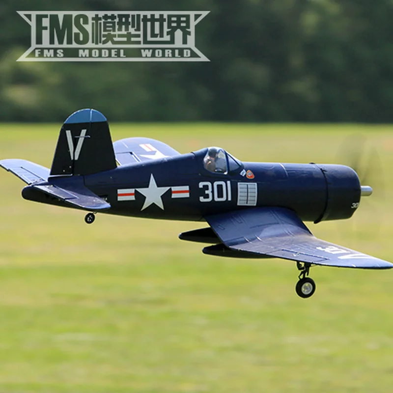 

FMS 800 мм F4U Пиратская электрическая модель самолета с дистанционным управлением Самолет Второй мировой войны выглядит как настоящая модель самолета с фиксированными крыльями