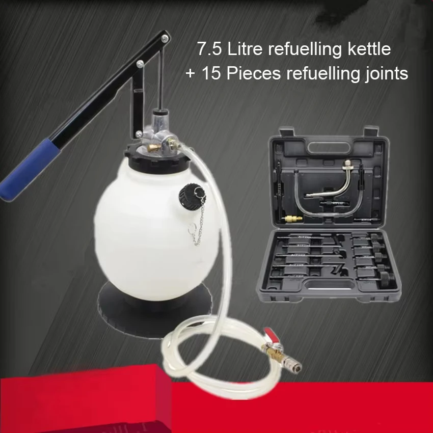 

7.5L Manual Transmission Fluid Pump Oil Filling Filler System Oil Liquid Extractor Transmission Oil Replacement Kit