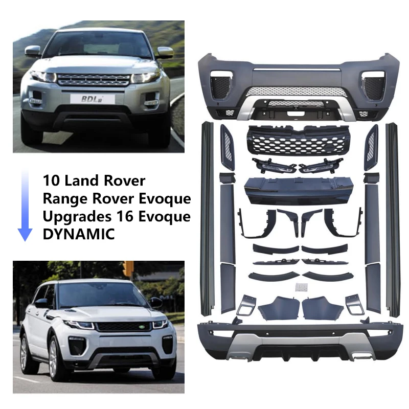 Wholesale Price Car Bodykit For Land Rover Range Rover Evoque 2010 Facelift Upgrade To 2016 Full Parts Body Kit