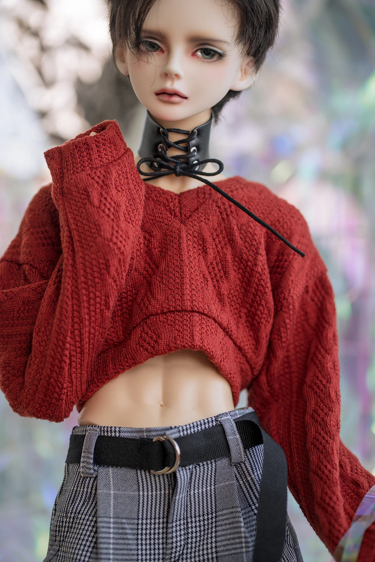 

Короткий стильный свитер на заказ для куклы BJD 1/6 1/4 1/3 Uncle ID75 CMB233