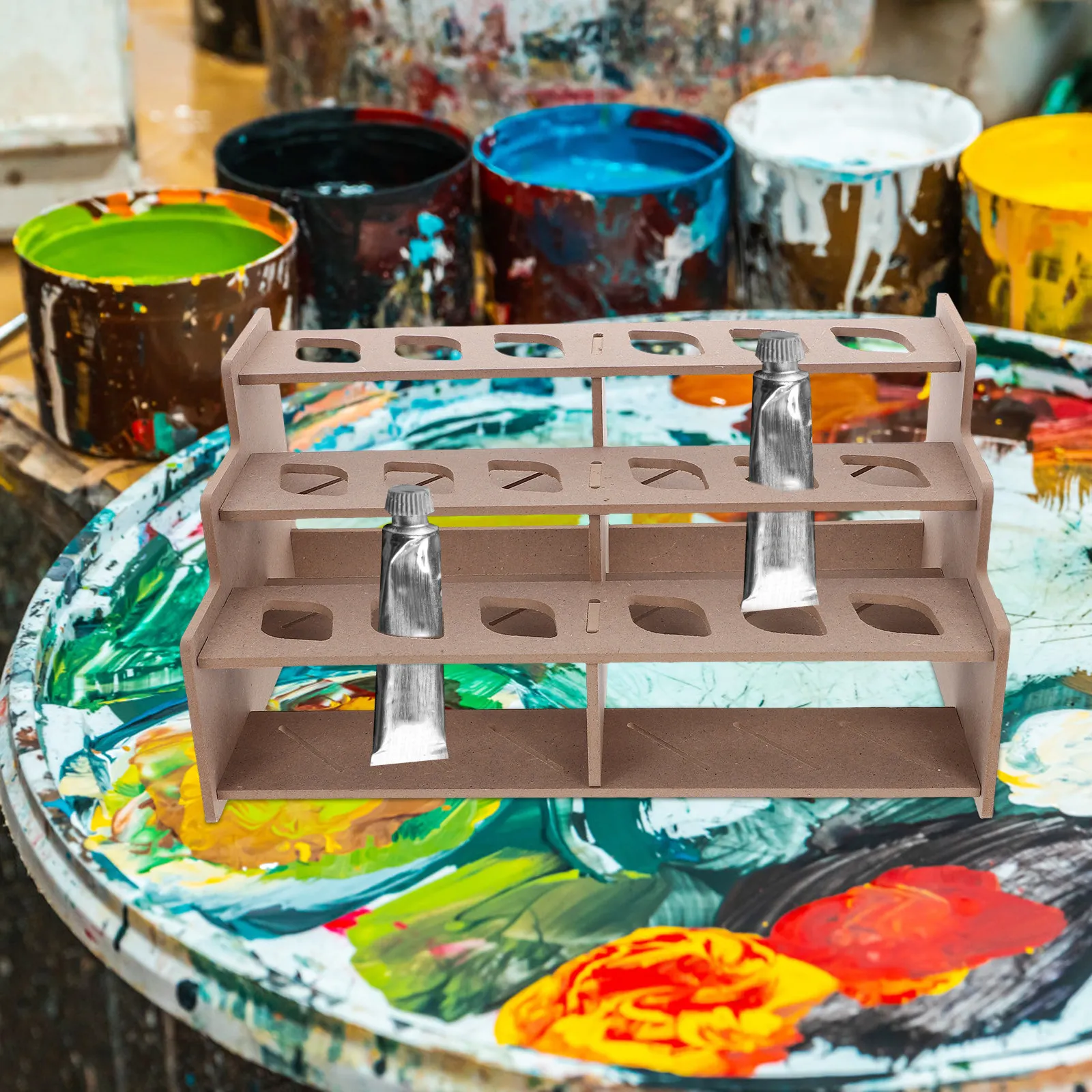 paint-organizer-rack-desktop-multi-tier-structure-for-oil-watercolor-gouache-paint-tubes-brushes-storage-studio-classroom-art