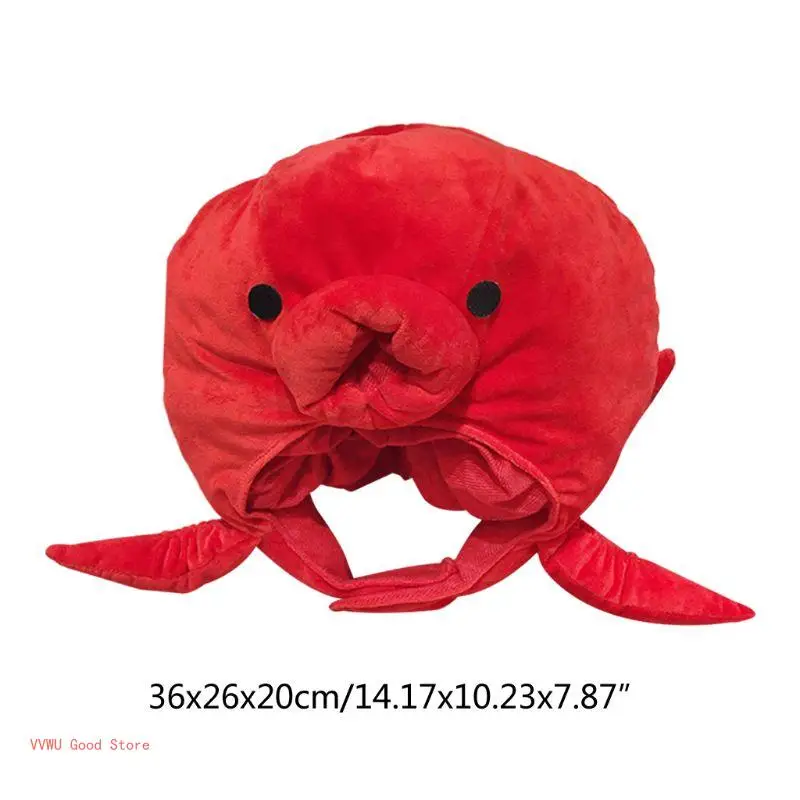 Octopus Sea Animal Hat Plush Stuffed Toy Headwear Cosplay Party Props