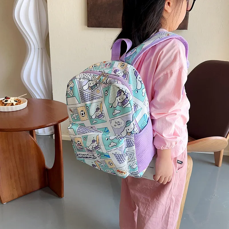 Sanrio Clow M New Printed Student Schoolbag Waterproof Children's Large Capacity Cute Cartoon Backpack College Backpack