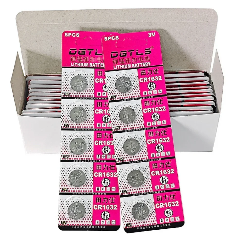 5-50PCS 3V CR1632 Battery CR 1632 Lithium Battery DL1632 BR1632 KCR1632 ECR1632 Automotive Remote Control Toy Button Battery