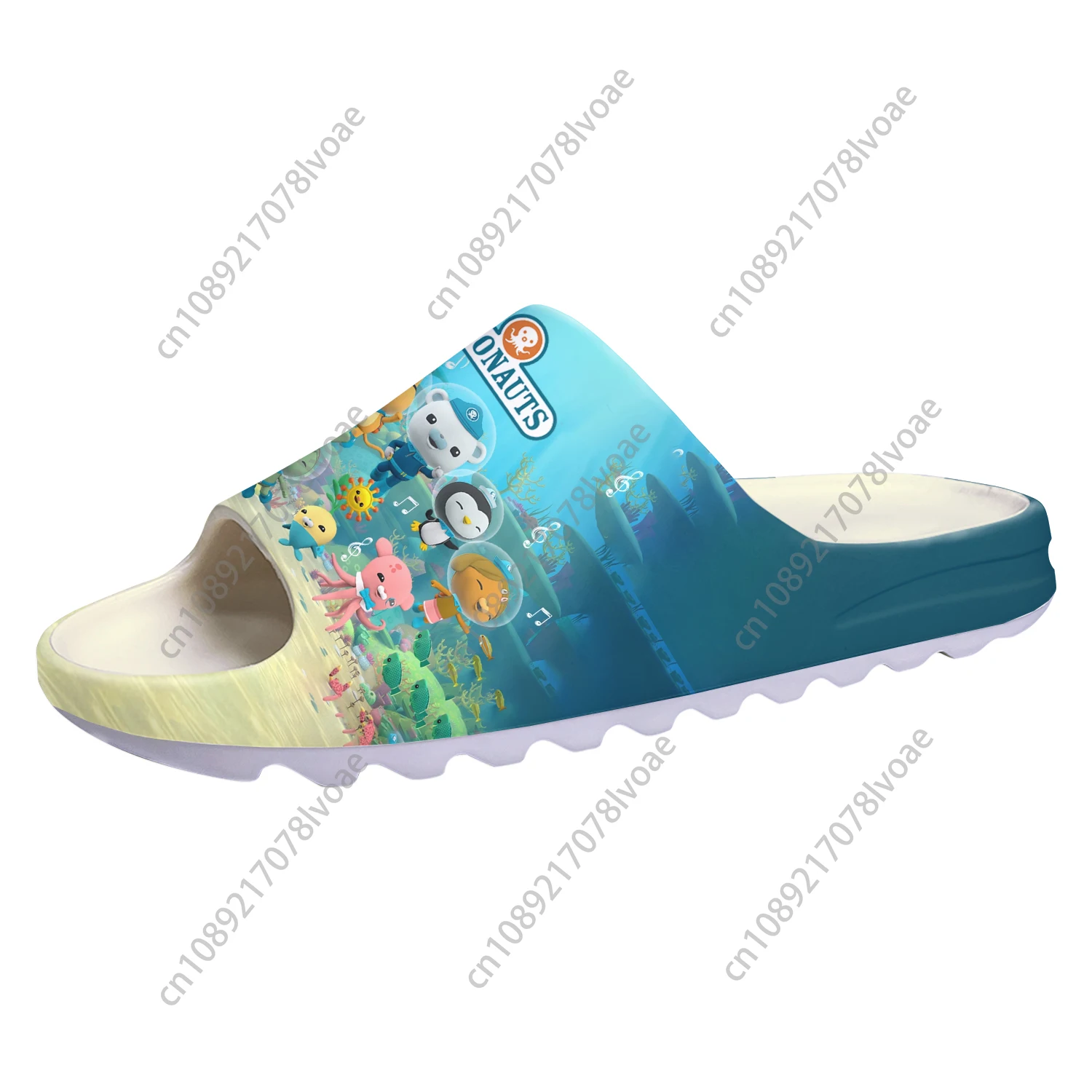 Octonauts Team Sole Sllipers Home Clogs Customized Step On Water Shoes Mens Womens Teenager Bathroom Beach Step in Slliper