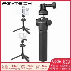 PGYTECH CapLock 액션 카메라 익스텐션 폴 삼각대 셀카봉, 액션 4, 3, 고프로 히어로 12, 11 용 표준 1/4 퀵릴리즈