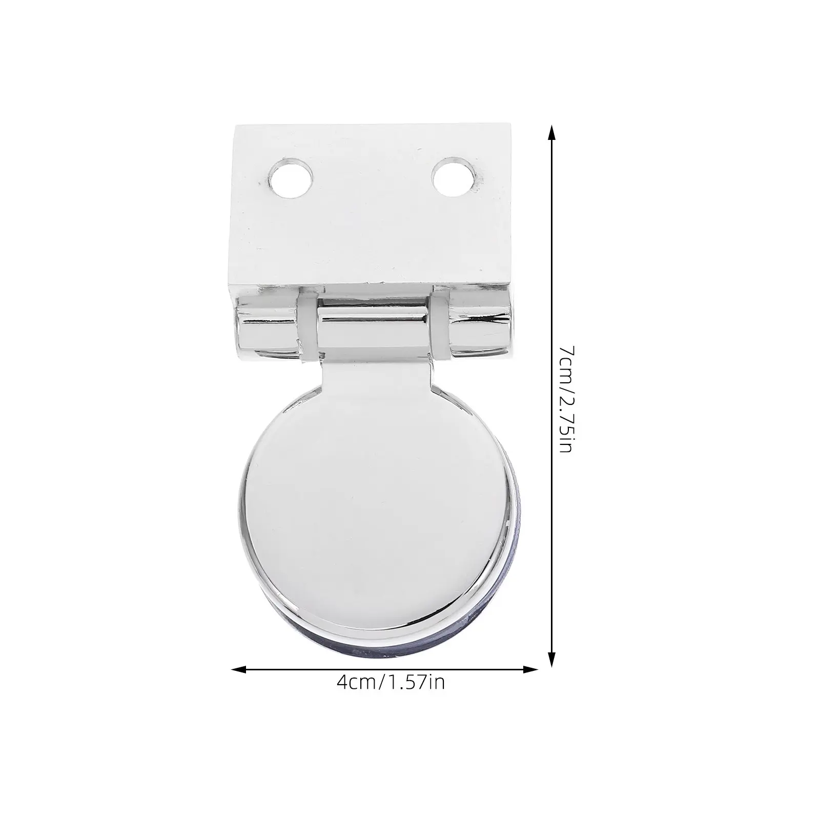 Heavy Duty 180-Degree Single Side Glass Door Hinge Metal Round Frameless Shower Door Hinge Easy Install Safety Stable Bathroom