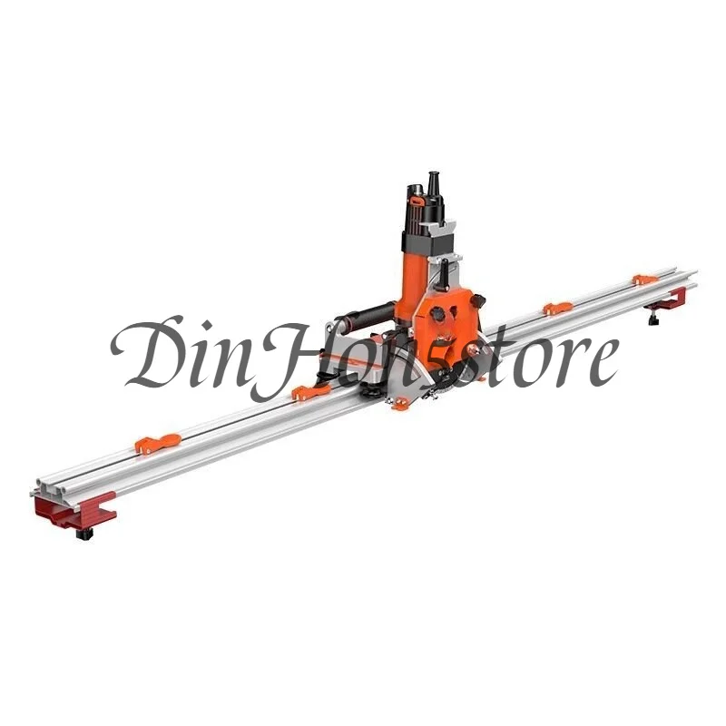 Tiebang electric track tile cutting machine rock slab stone floor tile 45 degree chamfering straight cutting machine marble