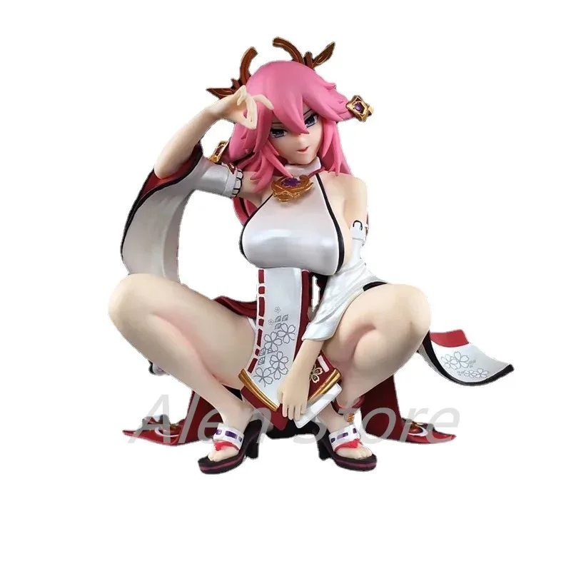 

Genshin Impact Yae Miko Anime Figure Hentai Action Figurine Sexy Anime Figure 15cm Pvc Collection Decoration Action Figures Toys