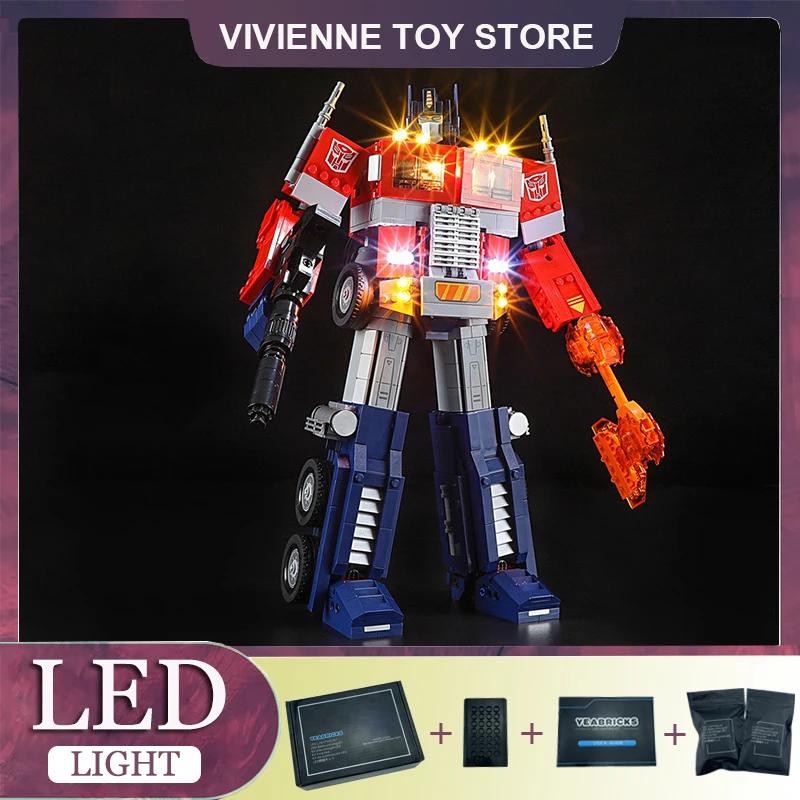 DIY LED Light Kit For LEGO 10302 Optimus Prime Autobot  (Only LED Light,Without Blocks Model)