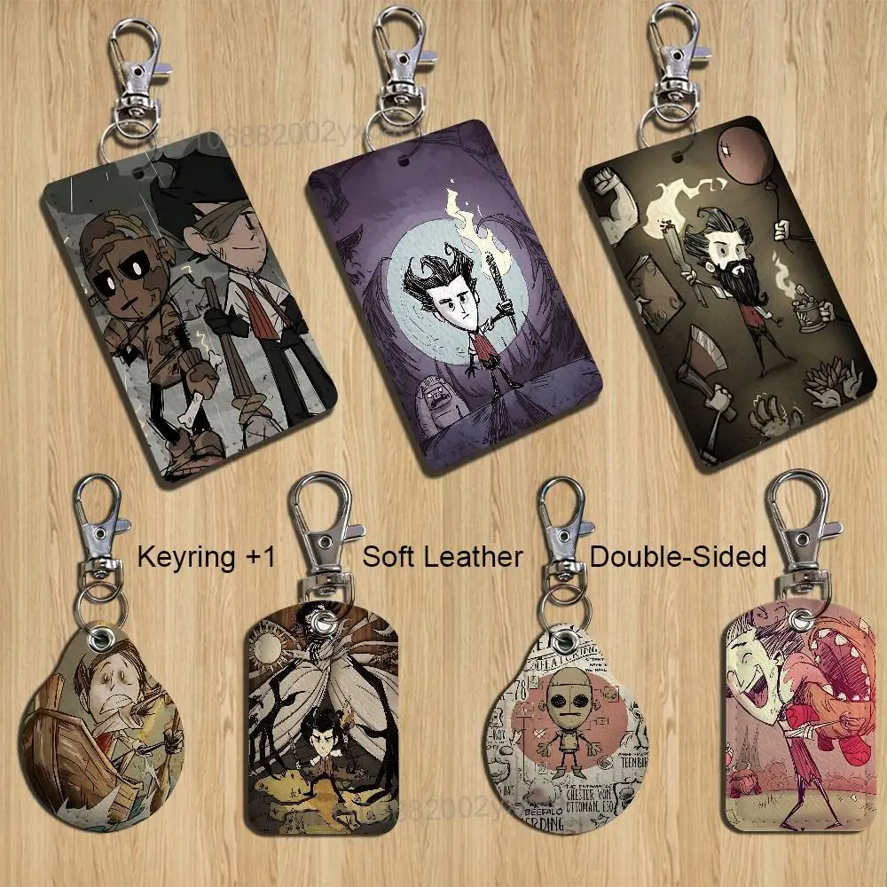 

game HP SAN Don't Starve Card Holder Keychain Key Ring Door Lock Access Protective Case For Security Gift