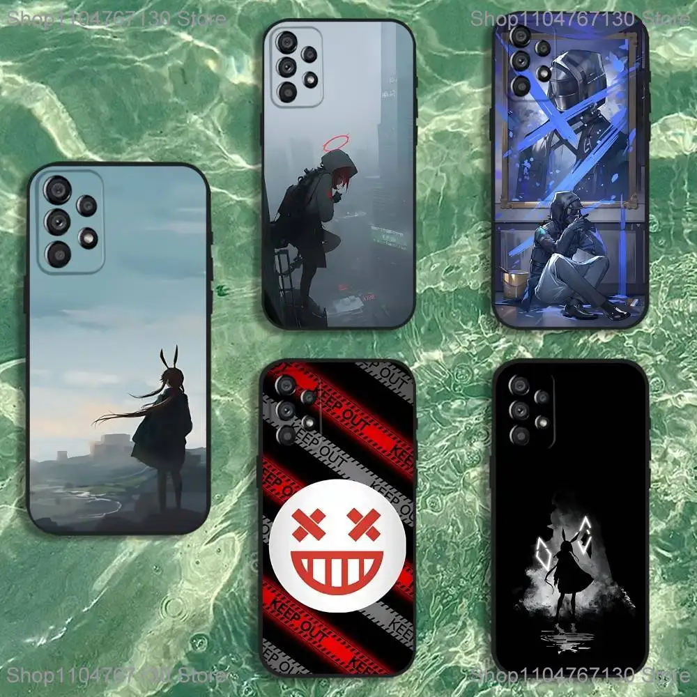 

Game Arknights Phone Case For Samsung Galaxy A20,A21s,A22,A31,A32,A52,A53,A72,73,A80 Soft Black Cover