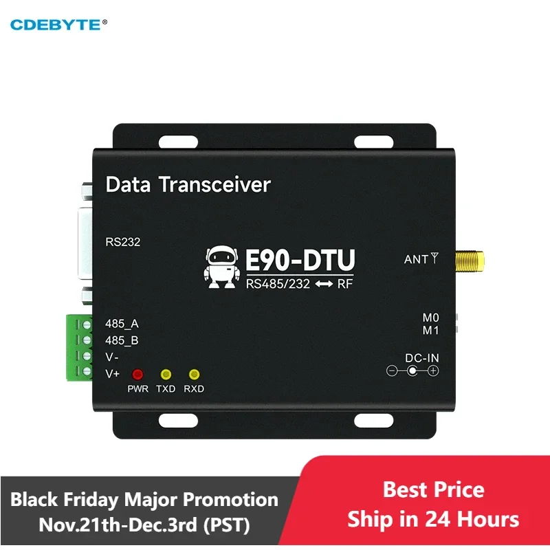 E90-DTU(400SL30) CDEBYTE Military-grade LoRa 433MHz wireless data transceiver 30dBm RS232 RS485 LBT RSSI 10km LoRa module