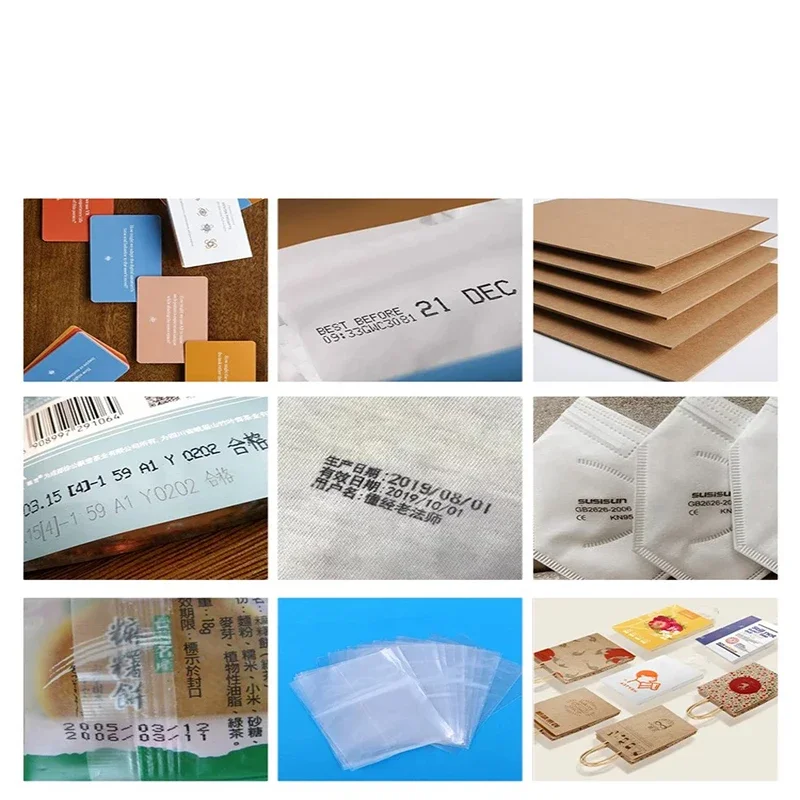12.7MM Paging Coding Machine for Plastic Paper Bags Labels ID Cards Expiry Date Barcode Batch QR Online Thermal Inkjet Printers