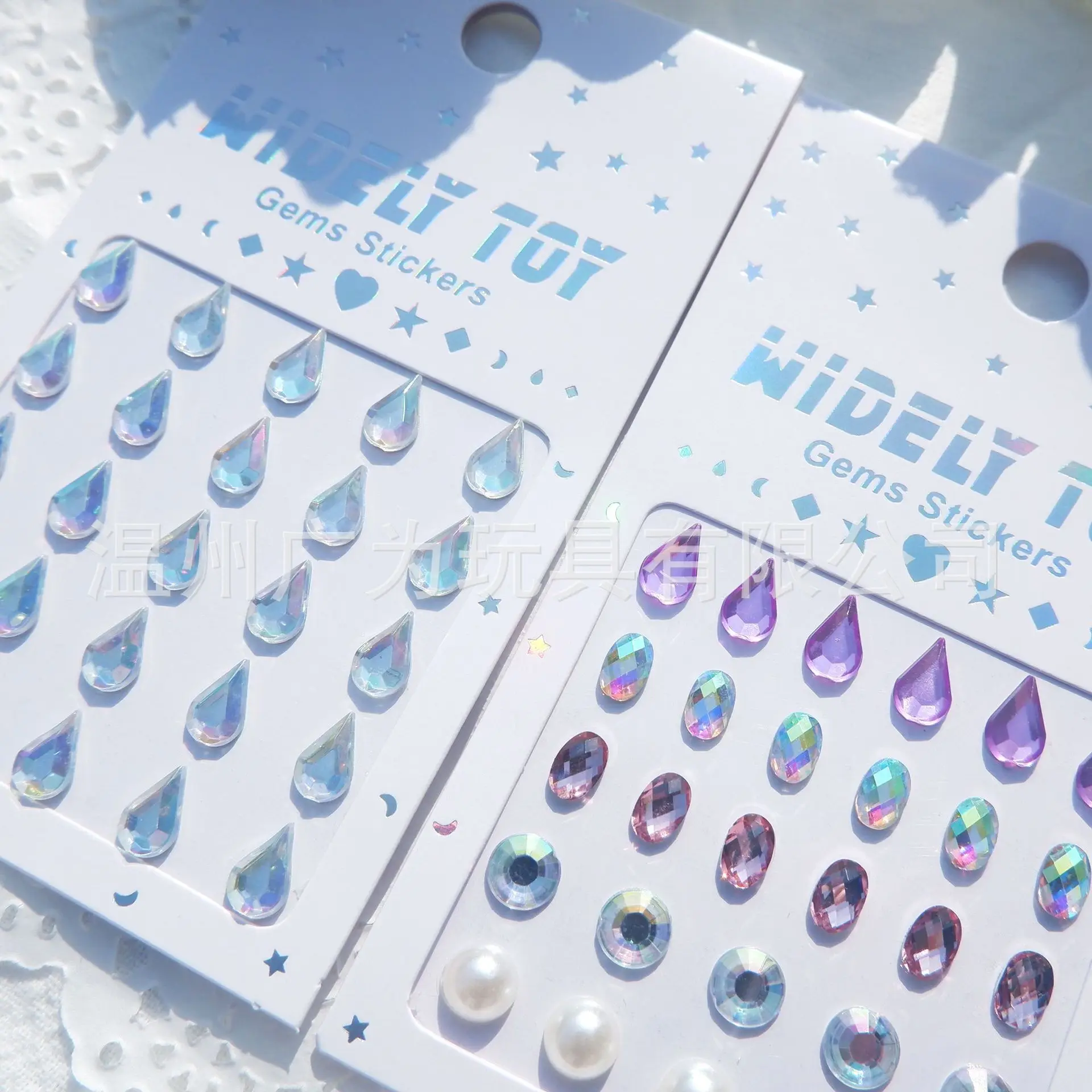 Factory Wholesale Halloween Face Gems Stickers Self Adhesive Waterproof Acrylic Rhinestones for Eye Cheek Party Makeup
