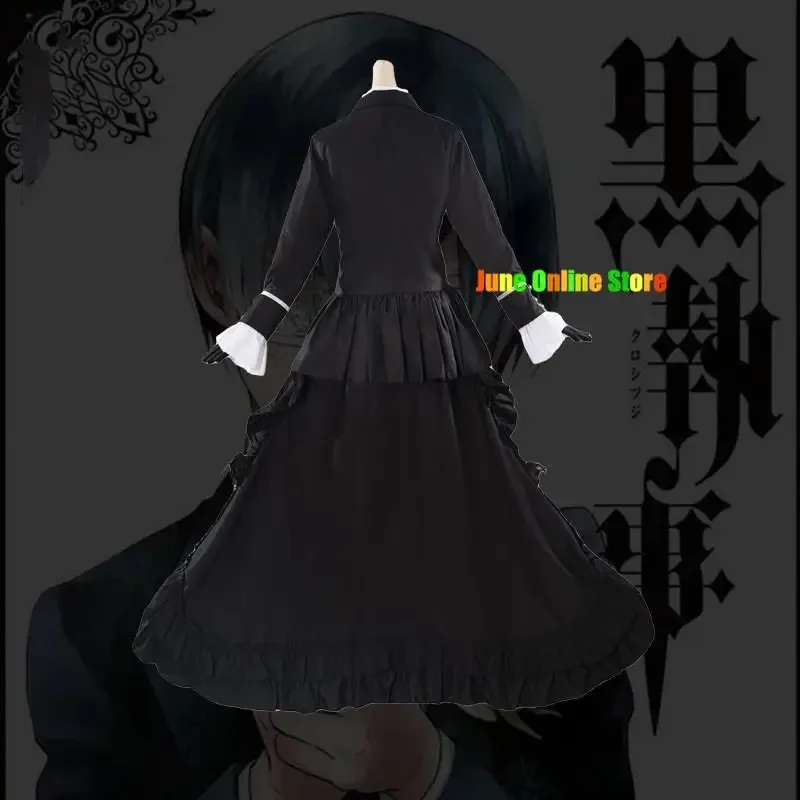 2025 Anime nuevo Black Butler Kuroshitsuji Ciel Phantomhive sonrisa Cosplay disfraz peluca abrigo camisa pantalones cortos sombrero vestido de adulto Hallow ★ ☆ ★