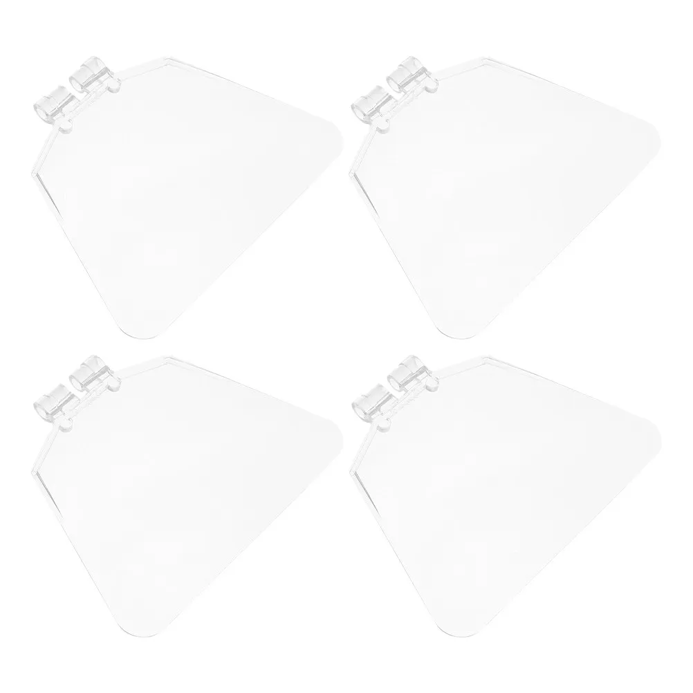 4Pcs Bench Grinder Safety Shield Clear Plastic Splash Guard Protective Cover Universal Eyeshield Tool Attachment Kit - view 3