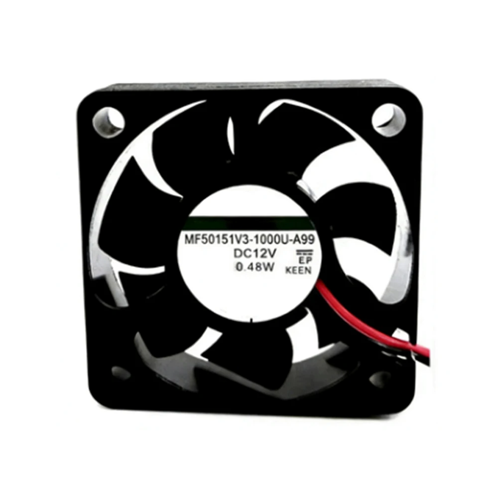 Cooling Fan For SUNON MF50151V3-1000U-A99 5015 DC12V 0.48W 2Lines New
