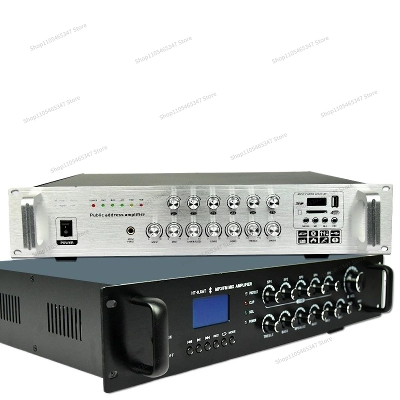 For 200W High-power Constant Voltage Power Amplifier, Broadcast Power Amplifier, Six-zone Bluetooth USB