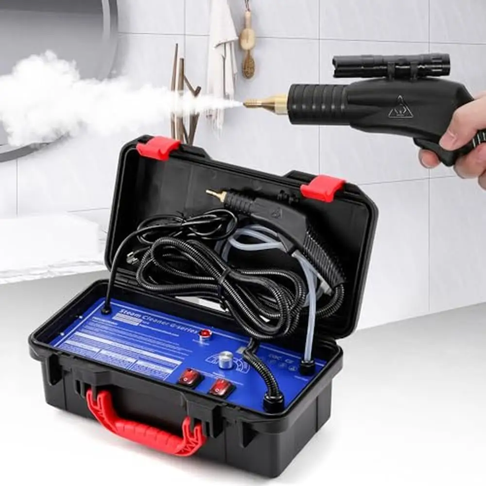 High Power 1700W Steam Cleaner Cleaning Tile Grout Portable Steam Cleaner Car Auto Tankless Design High Heat Cleaning Detergent