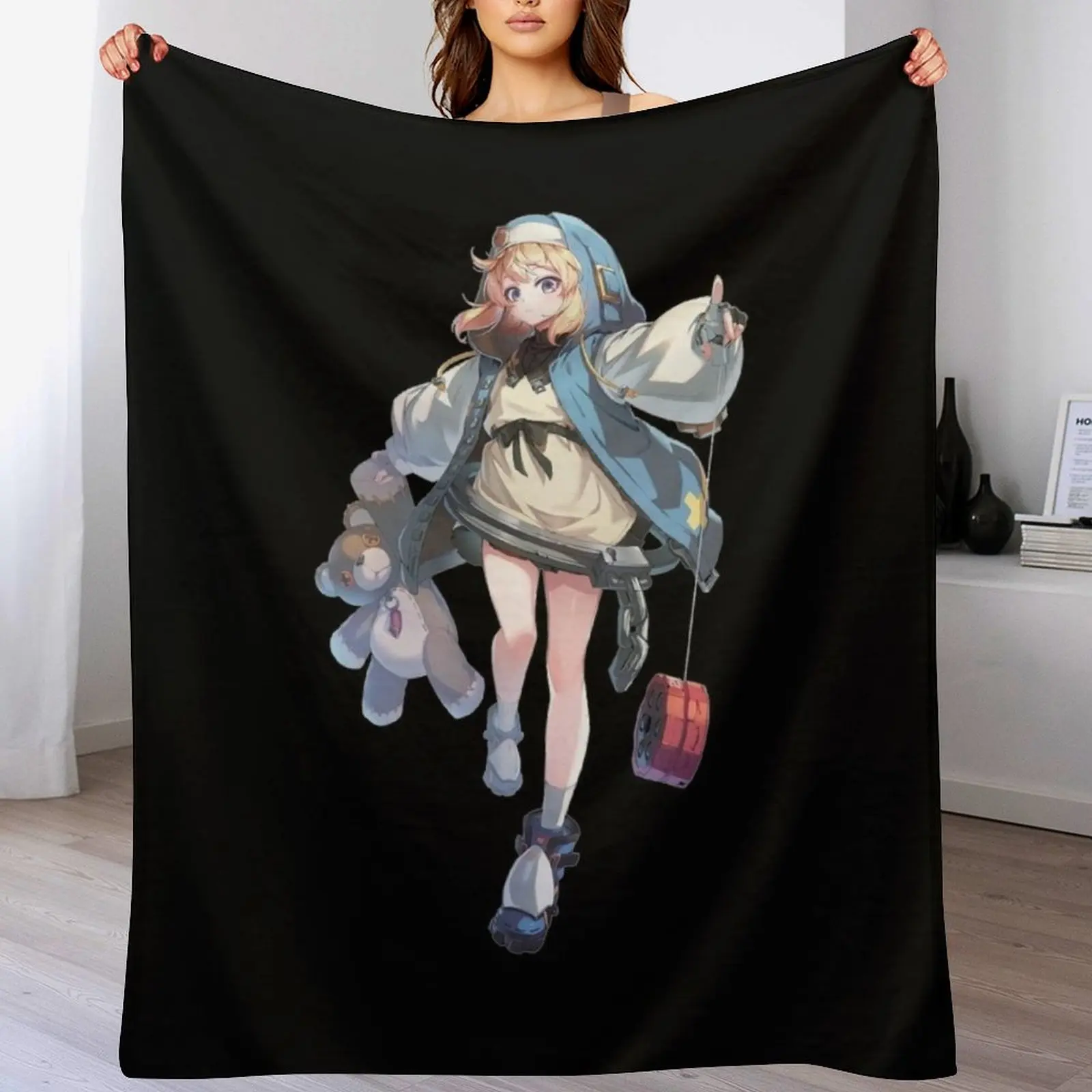 

Bridget - The Guilty Gear Throw Blanket Plaid Cute Decorative Throw Soft Beds Blankets