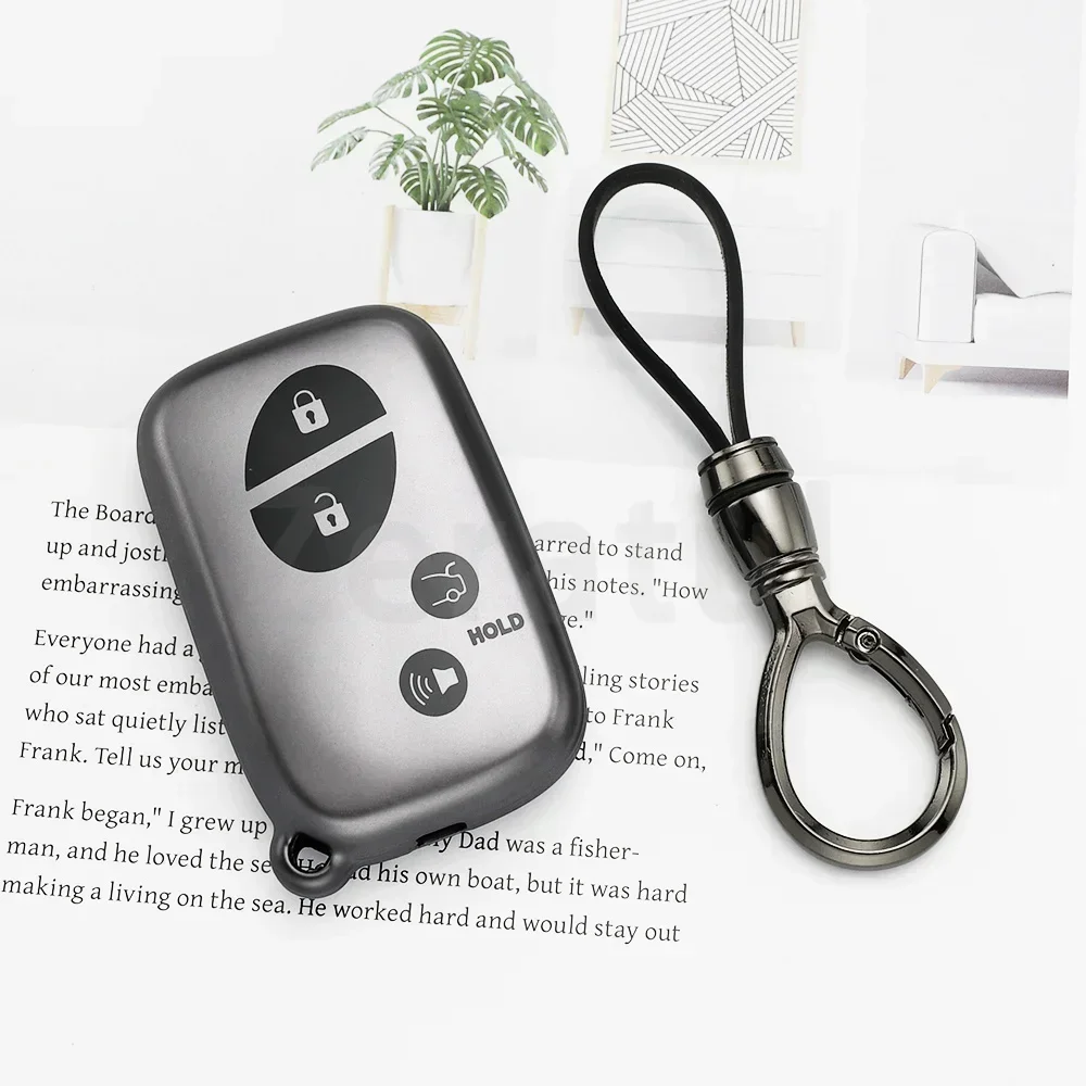 For Lexus RX270 RX450h RX350 LX570 CT200h ES 300h IS250 GX400 3 4 Buttons Auto Shell Fob TPU Case Key Cover Fob Protection