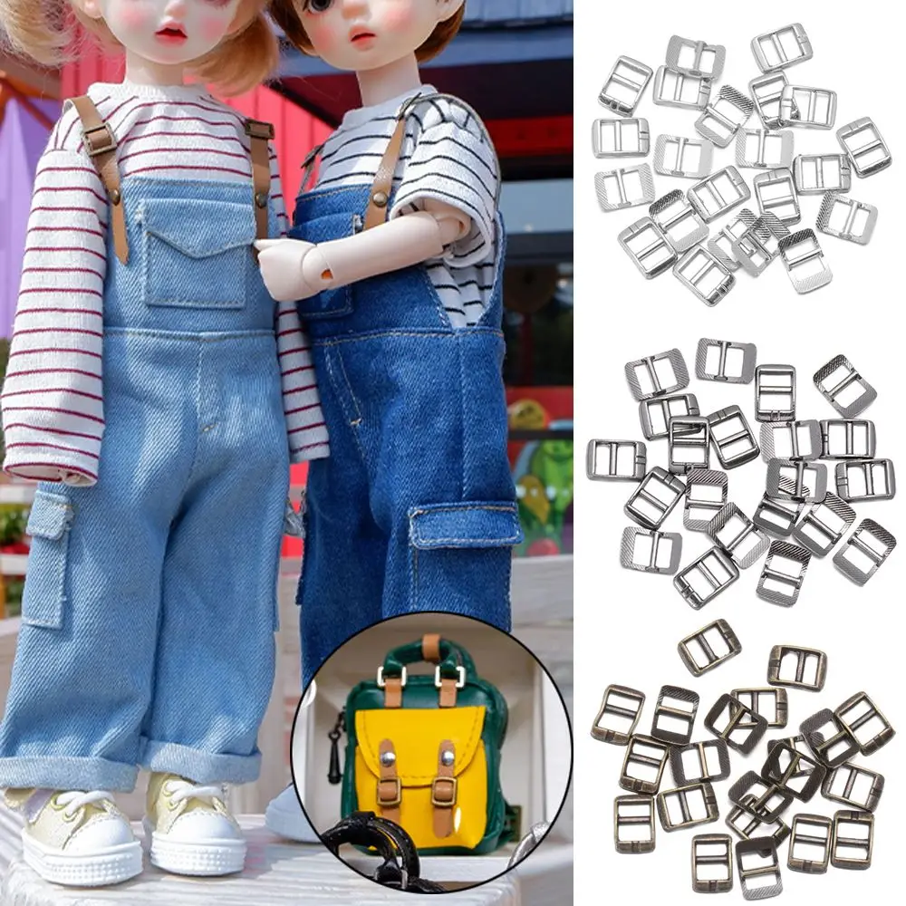 

20pcs High quality Mini Ultra-small Tri-glide Buckle Belt Buttons Bags Accessories Diy Dolls Buckles