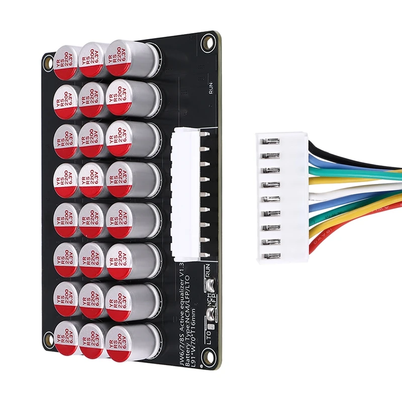 Whole Group Balancer 8S 5A Active Lithium Lipo Lifepo4 Battery Equalizer Energy Transfer Capacitor BMS Board