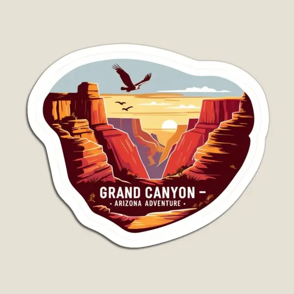 Grand Canyon Arizona Adventure  Magnet Baby Home Kids  Colorful Refrigerator Funny for Fridge Organizer Magnetic Holder Decor