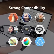 420 Drawing Tablet 4 Inch Signature Pad with Stylus #4